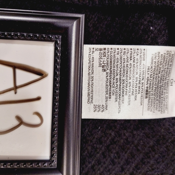 Banana Republic Wool Blend Mock Neck Sweater Tunic front Pockets Waffle Knit S - Picture 9 of 10